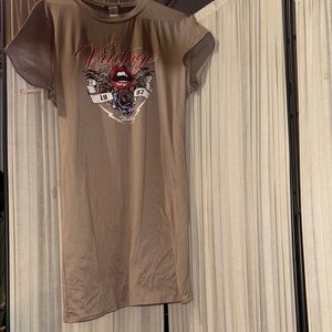 NWOT Ruby & Lace Graphic Woman’s Midi dress- Brown